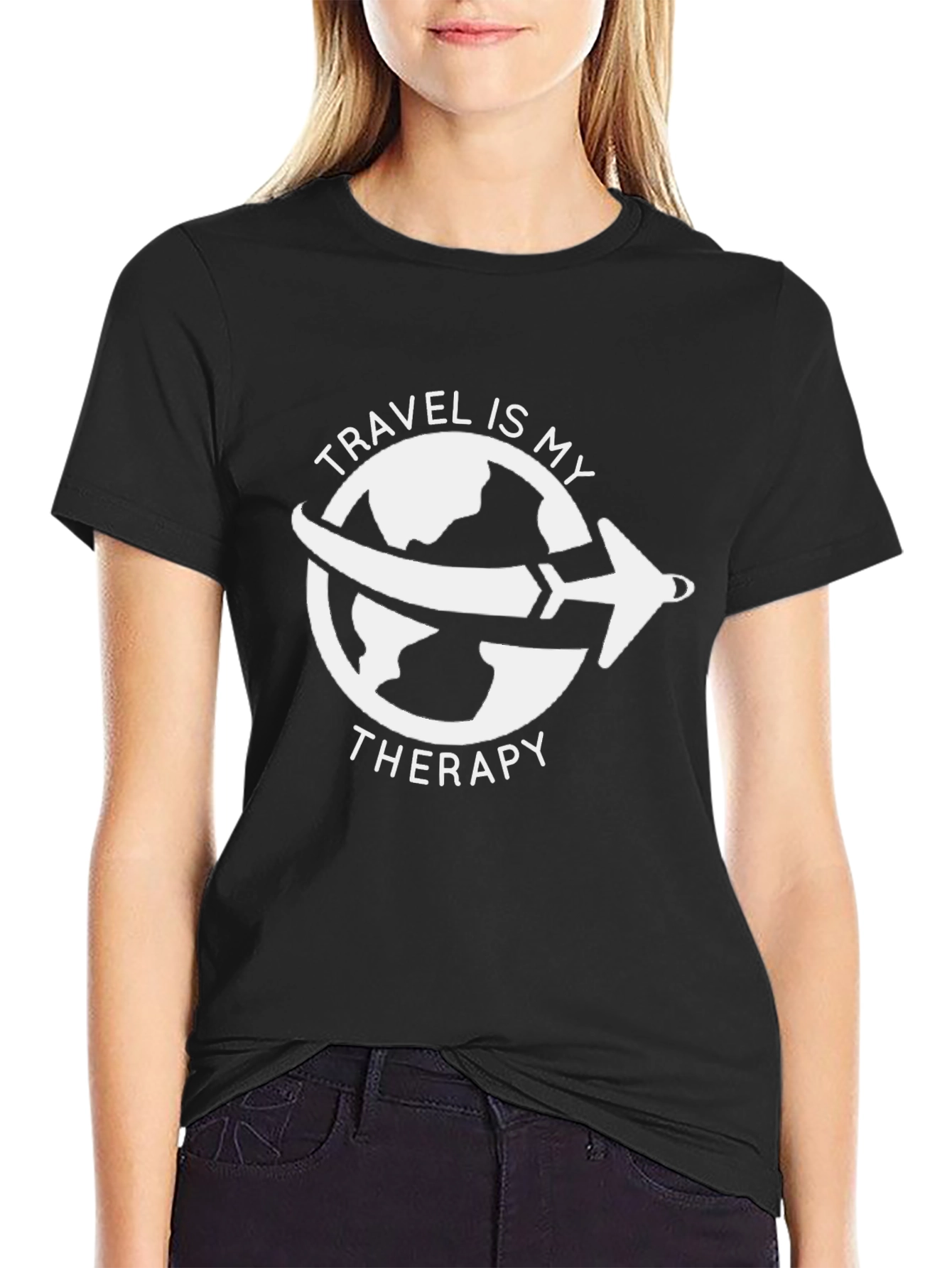 Travel Is My Therapy Graphic Tee - Adventure Shirt