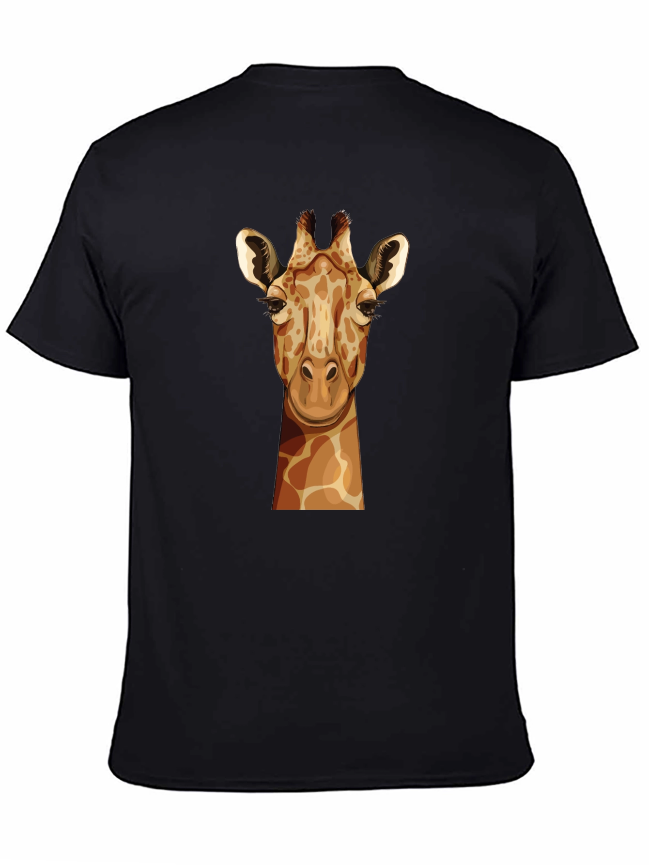 Giraffe Graphic Tee - Unisex Black T-Shirt
