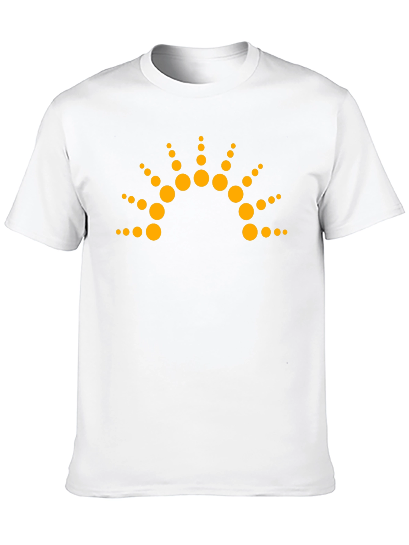Abstract Sunburst Graphic Tee - Stylish Black T-Shirt