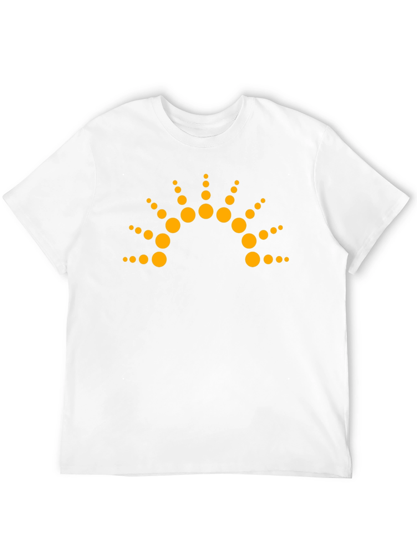 Abstract Sunburst Graphic Tee - Stylish Black T-Shirt