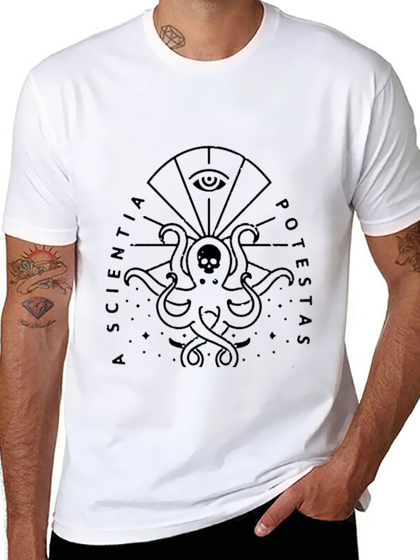 Mystic Octopus Graphic Tee - Science is Power T-Shirt