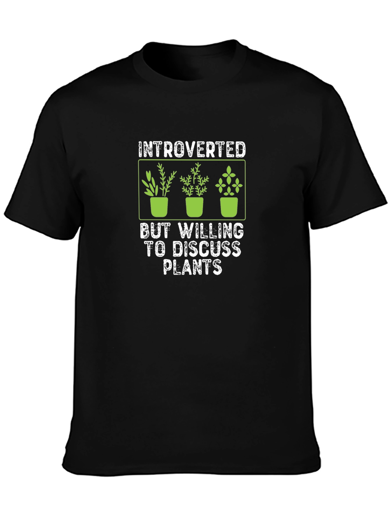 Introverted Plant Lover Graphic T-Shirt