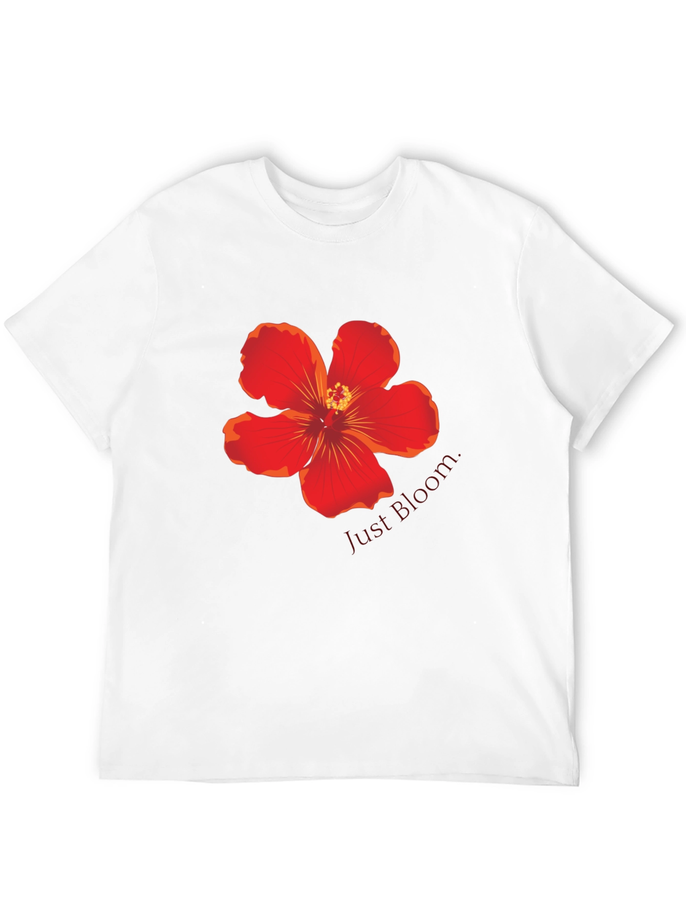 Floral Print Black T-Shirt