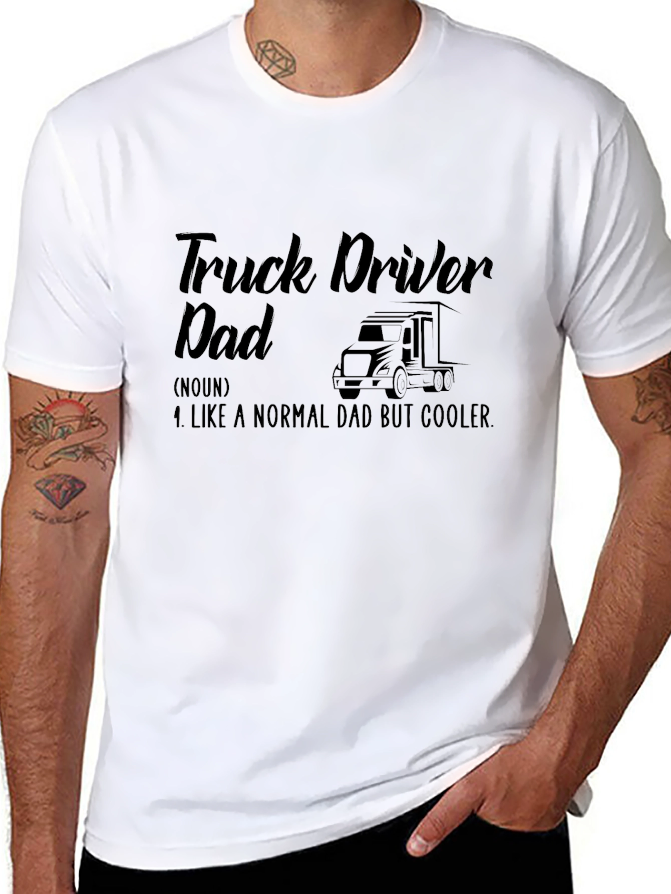 Truck Driver Dad T-Shirt - Cool Dad Definition
