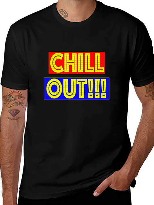 Chill Out Graphic Tee - Cool & Casual Black T-Shirt