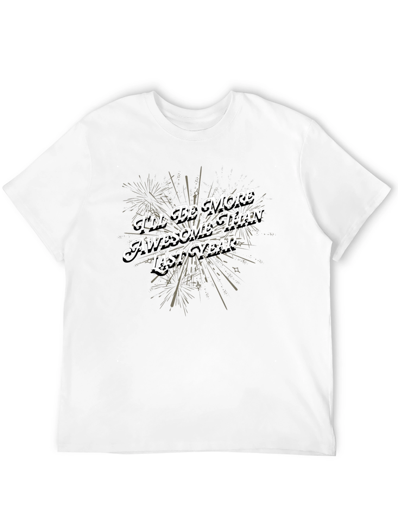Awesome Than Last Year Black Graphic Tee