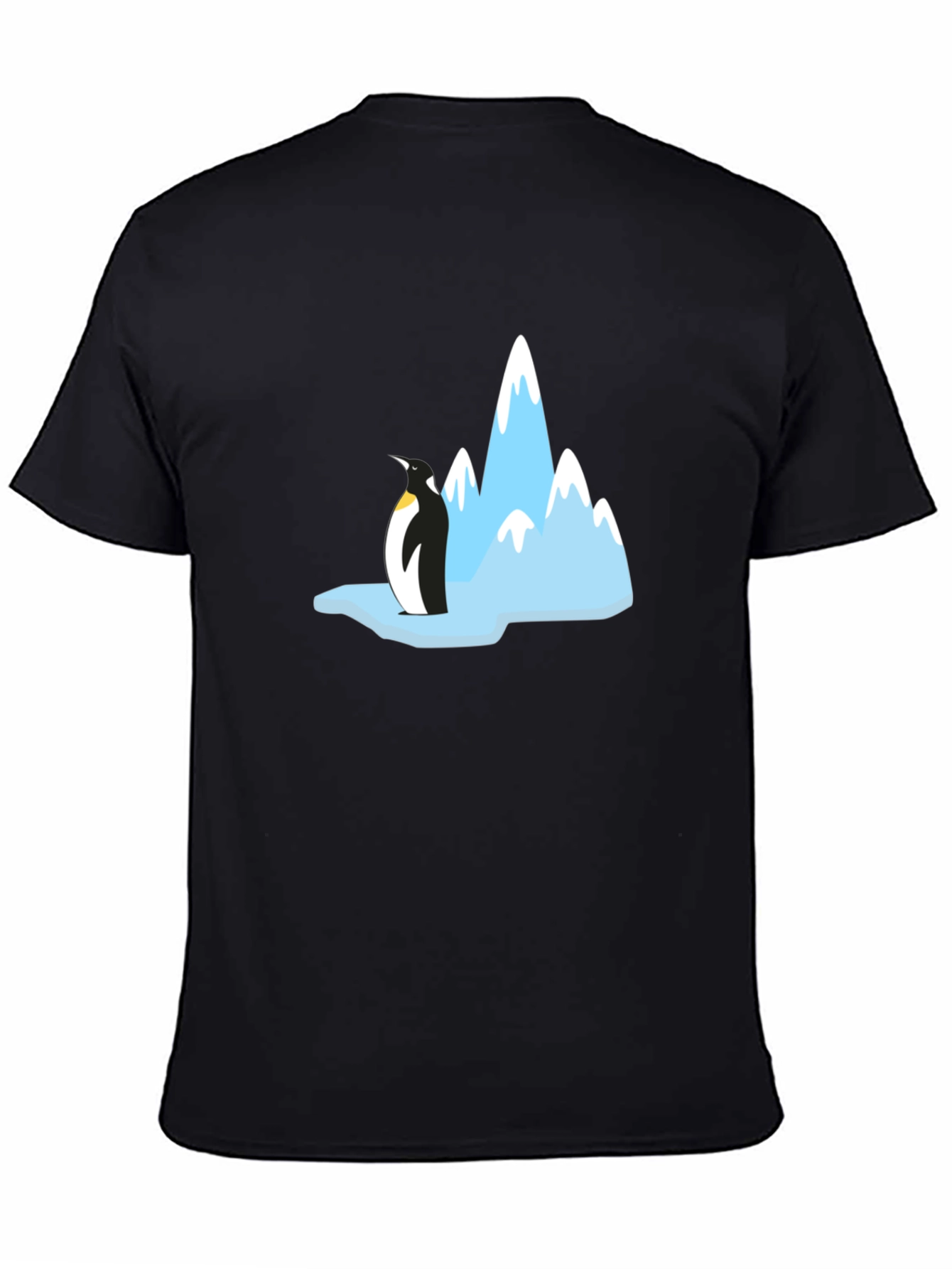 Penguin & Mountain Graphic Tee - Black