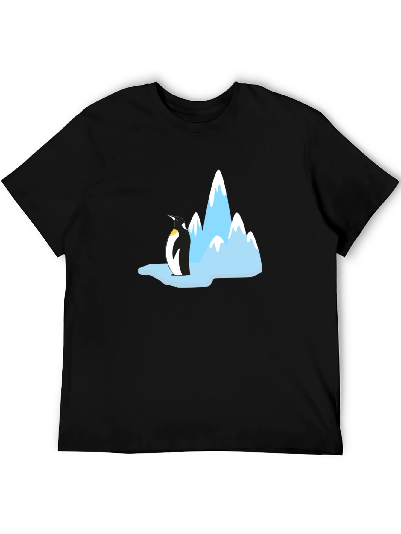 Penguin & Mountain Graphic Tee - Black