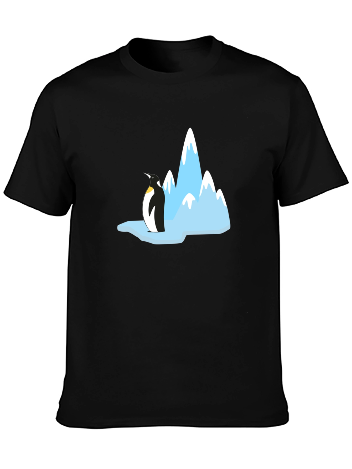 Penguin & Mountain Graphic Tee - Black