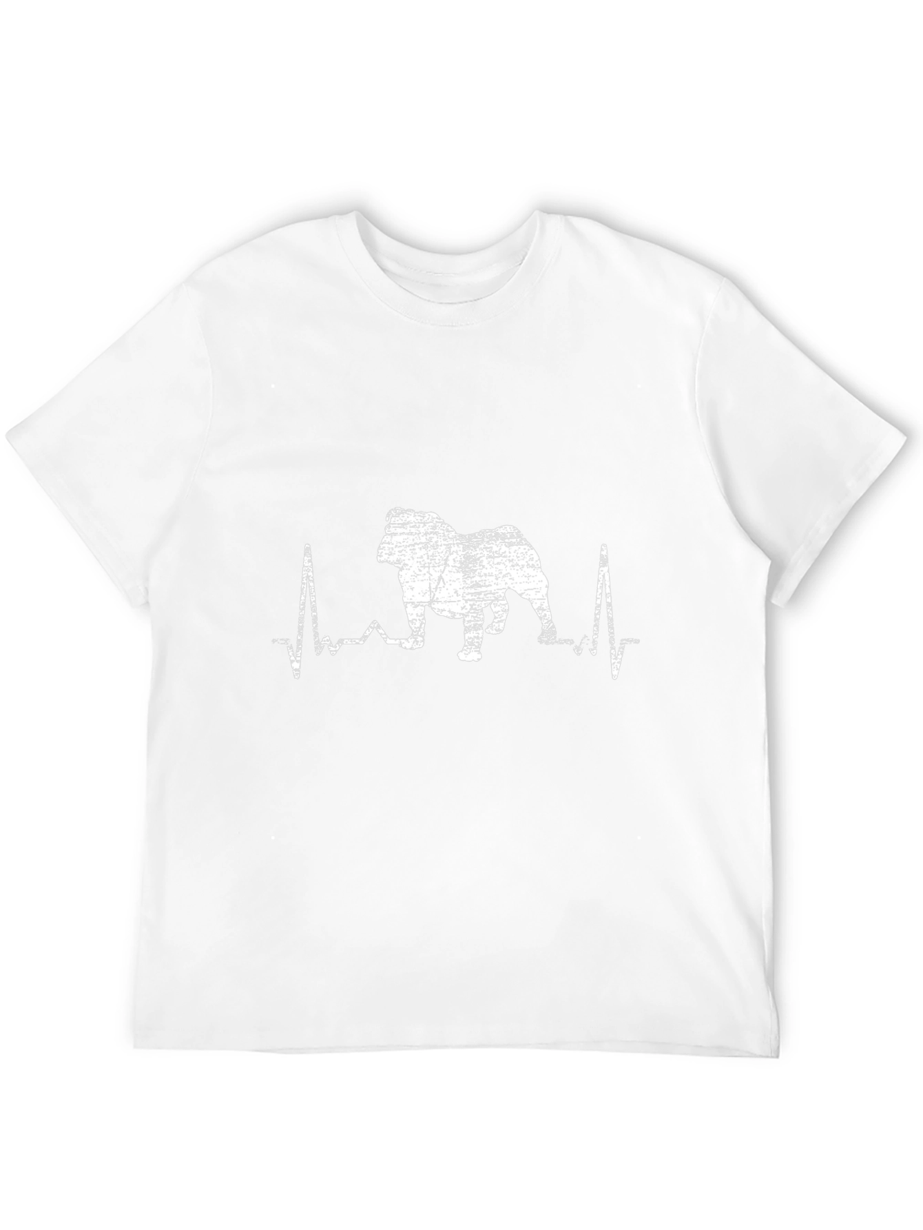 Bulldog Heartbeat T-Shirt - Black