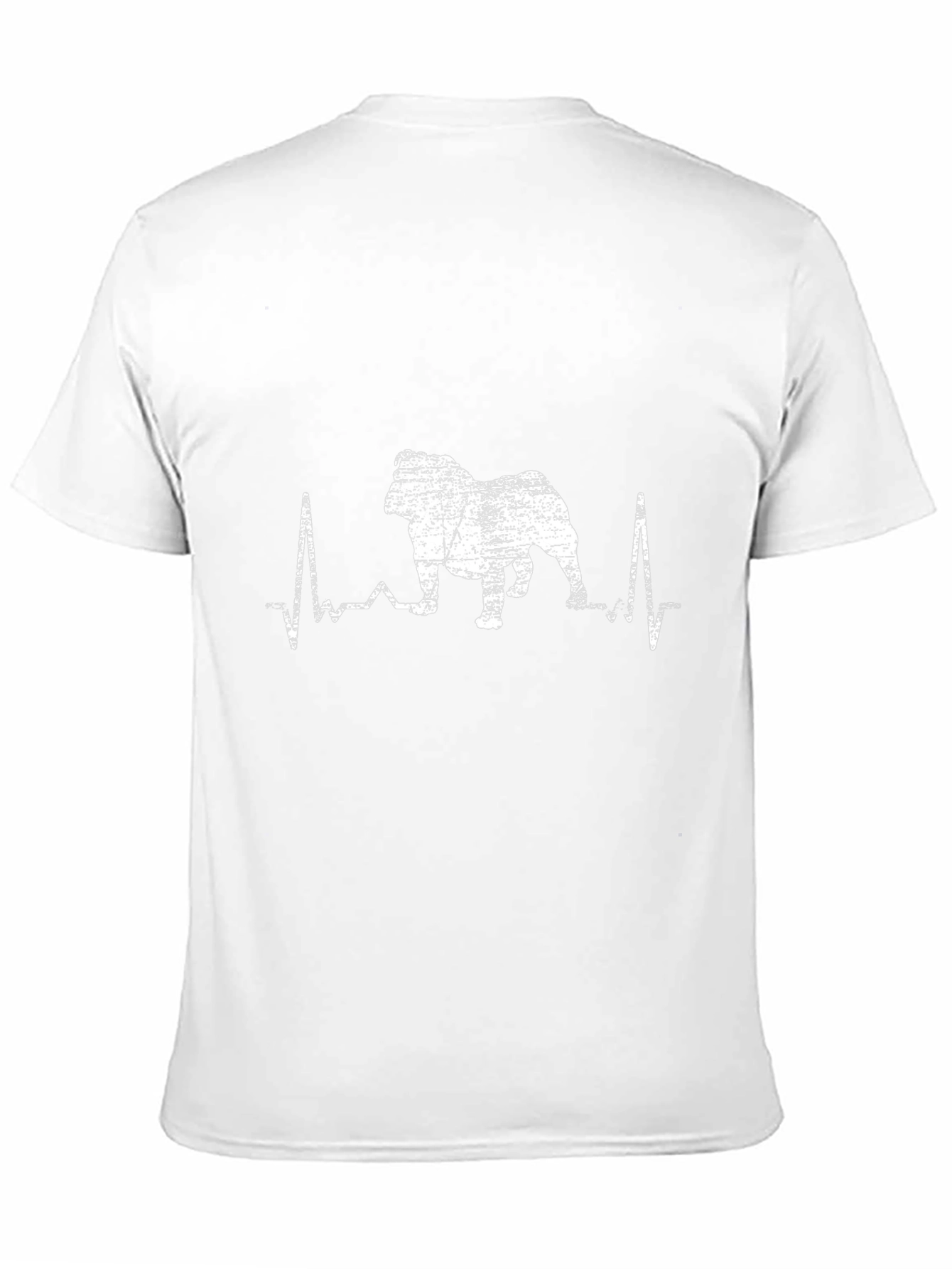 Bulldog Heartbeat T-Shirt - Black
