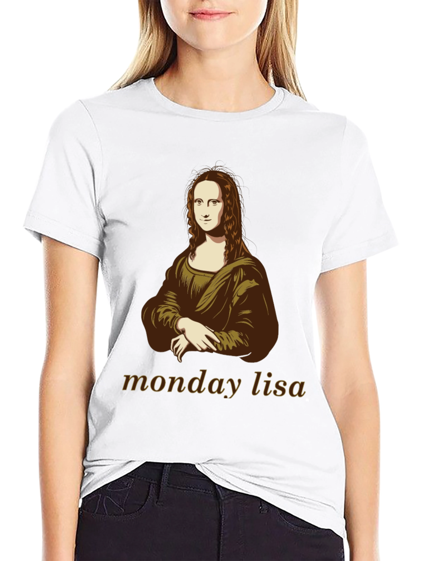 Monday Lisa T-Shirt - Iconic Art Tee