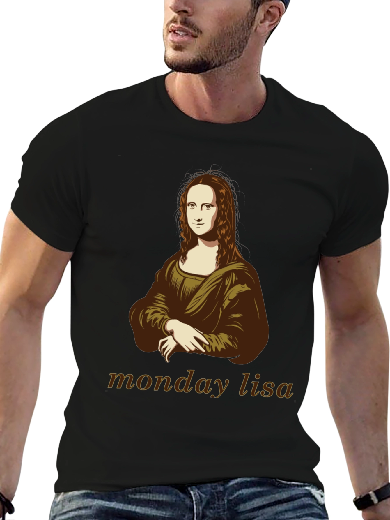 Monday Lisa T-Shirt - Iconic Art Tee