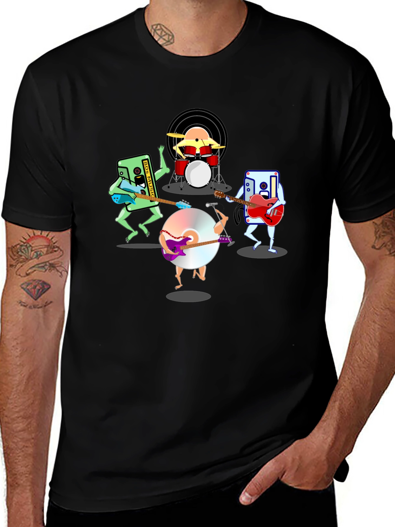 Retro Music Band Graphic T-Shirt