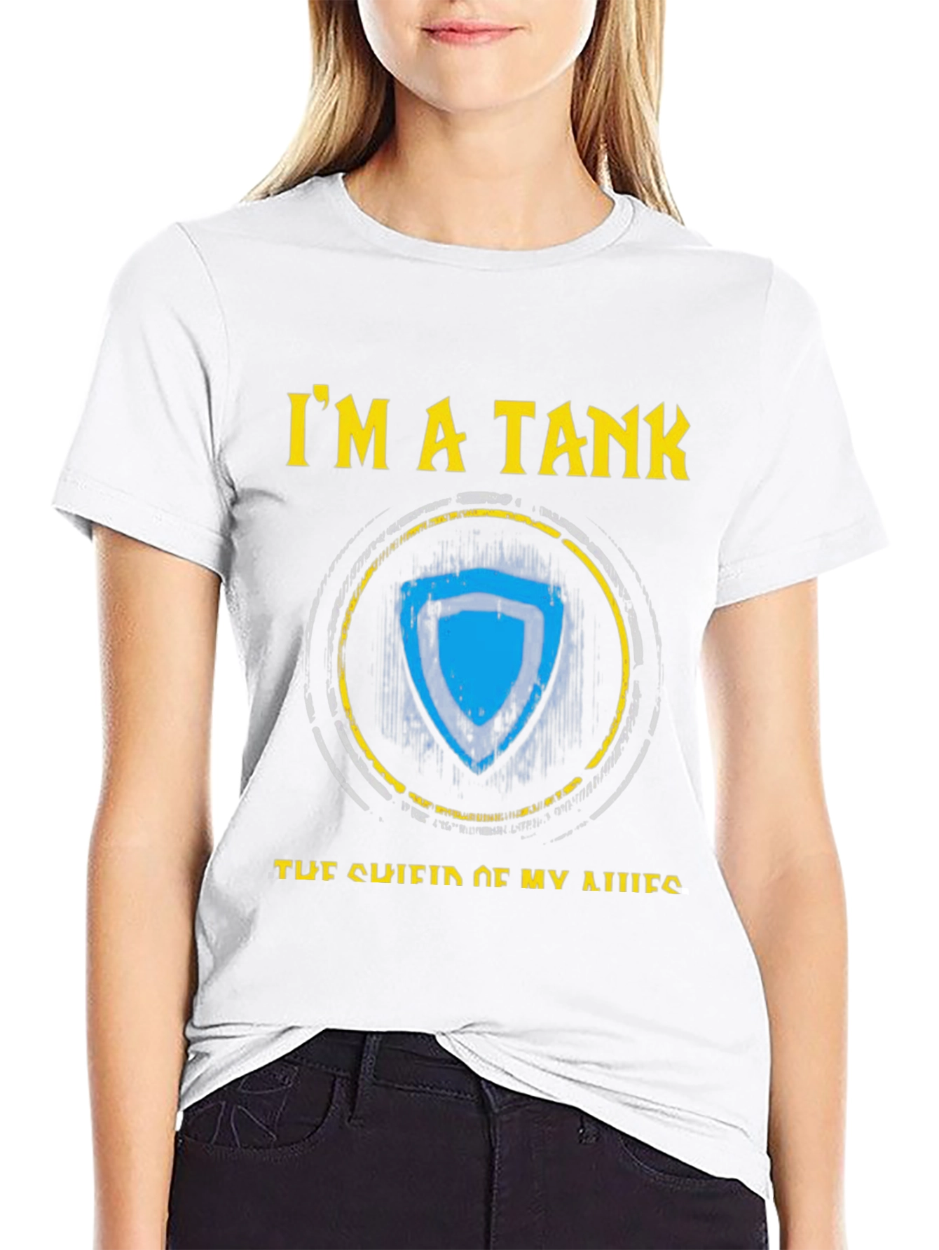Im A Tank Shield T-Shirt - Gaming Apparel