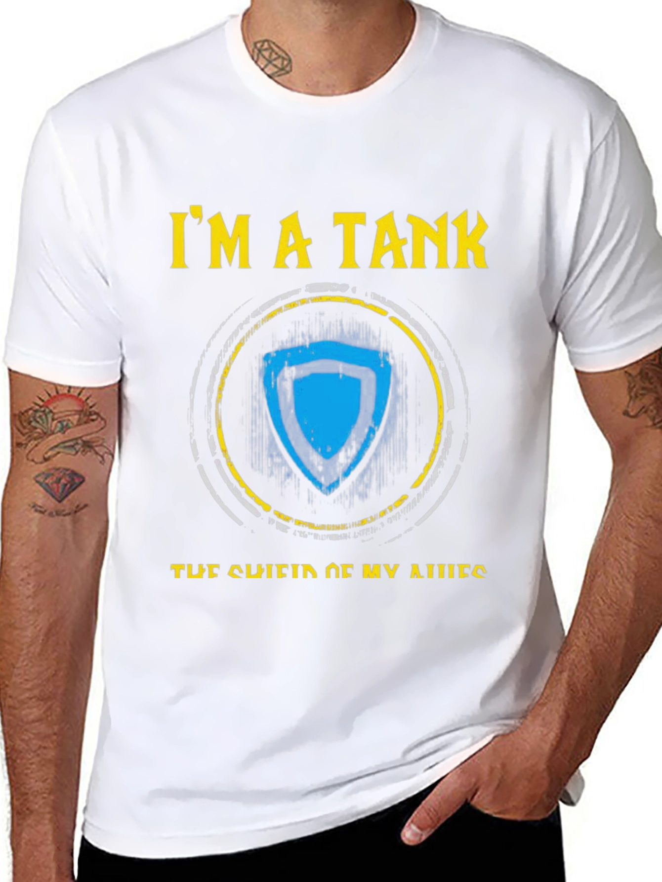 Im A Tank Shield T-Shirt - Gaming Apparel