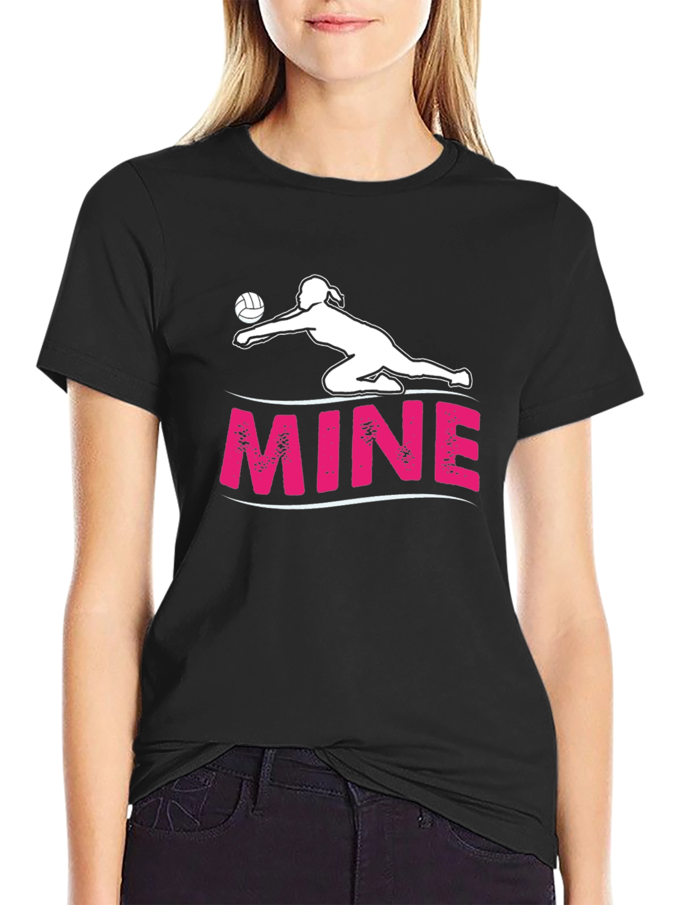 Volleyball Player MINE Graphic T-Shirt