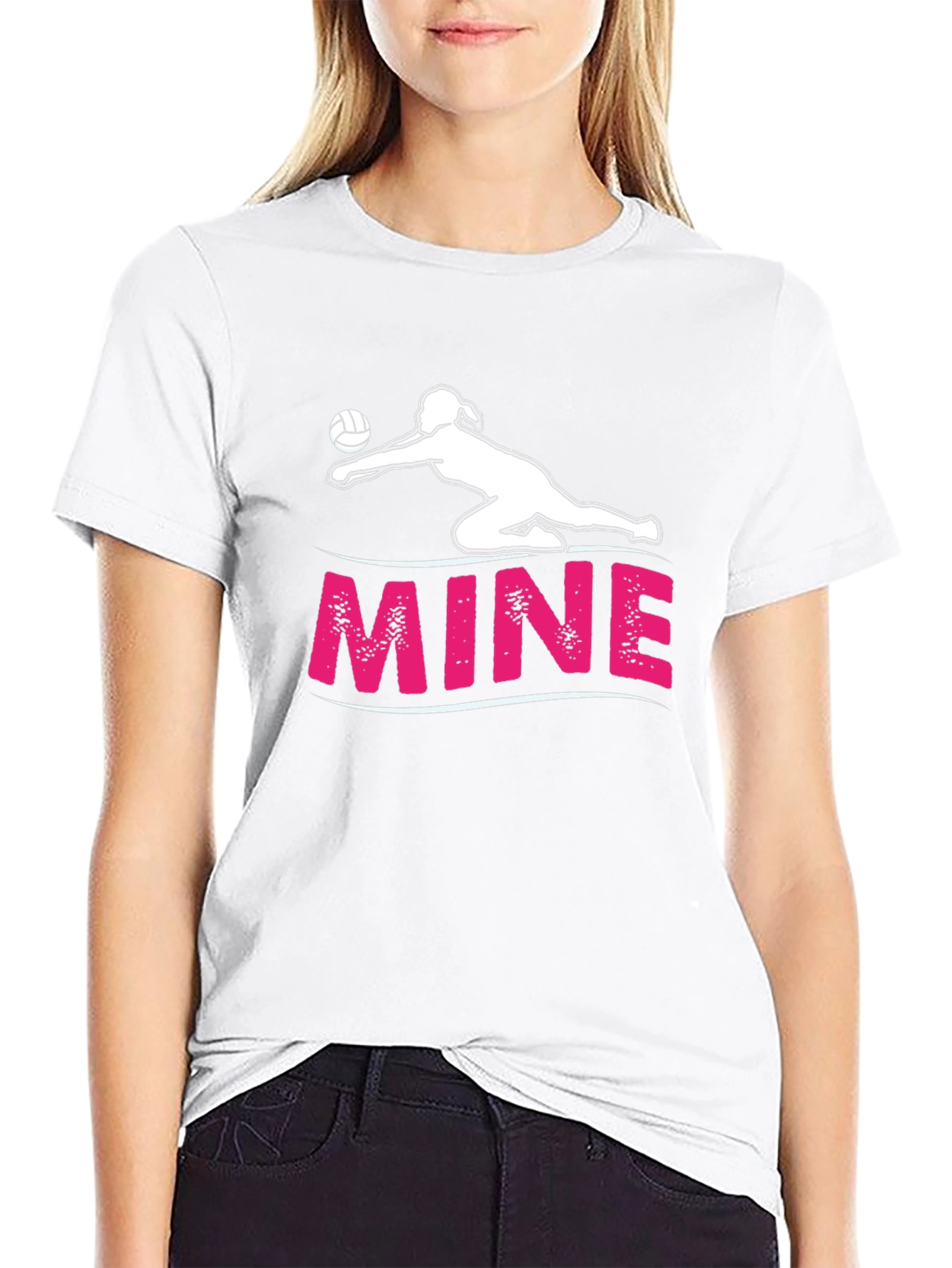 Volleyball Player MINE Graphic T-Shirt