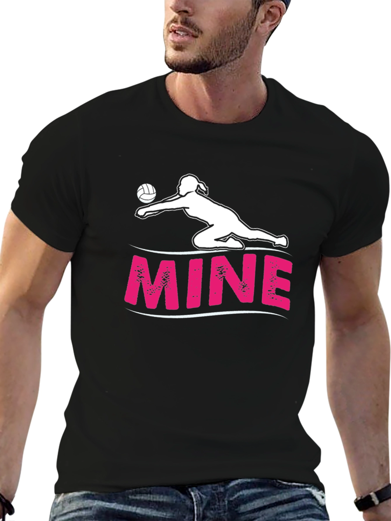 Volleyball Player MINE Graphic T-Shirt