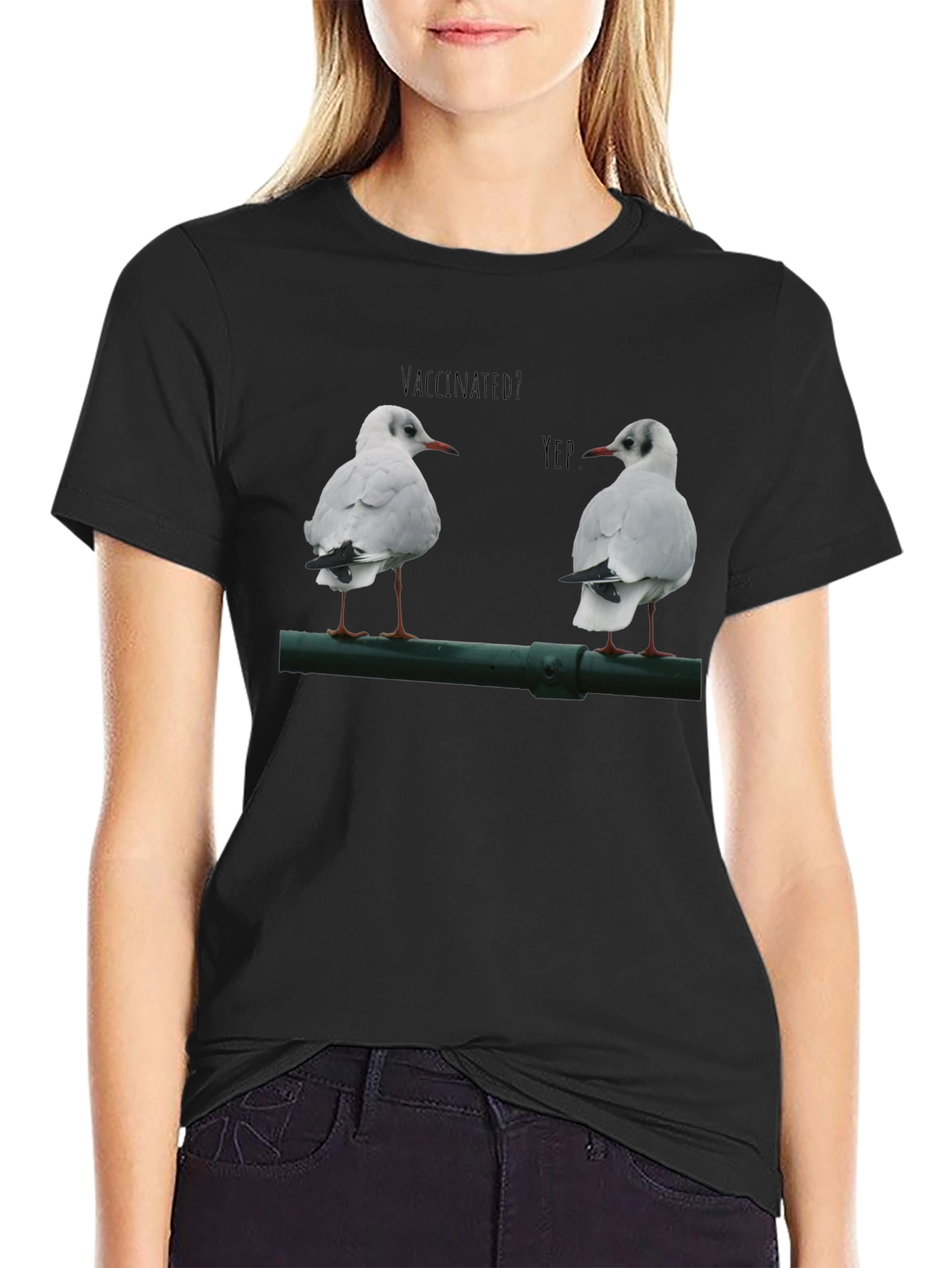 Vaccinated Seagulls Graphic T-Shirt