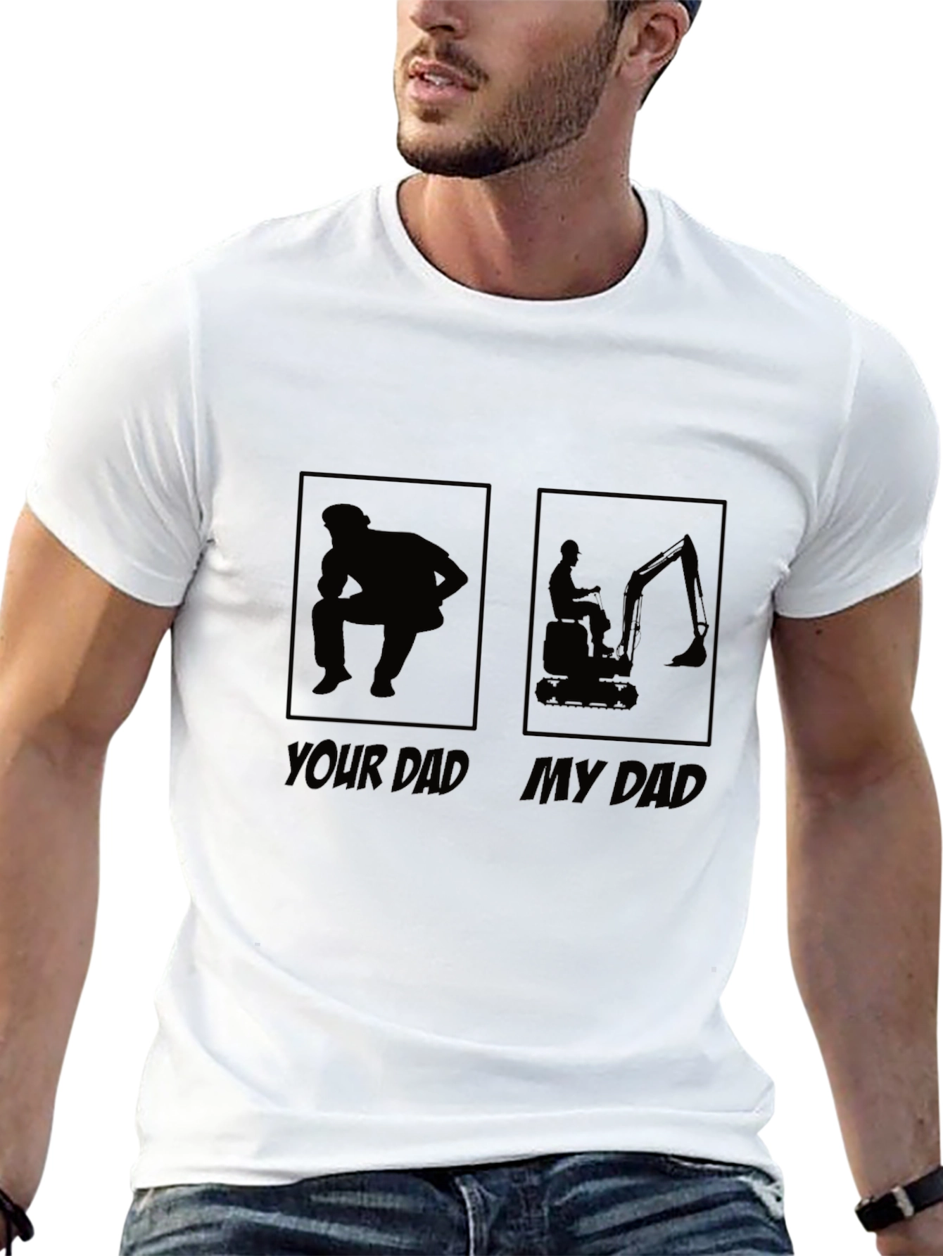 Your Dad My Dad T-Shirt - Black Novelty Tee