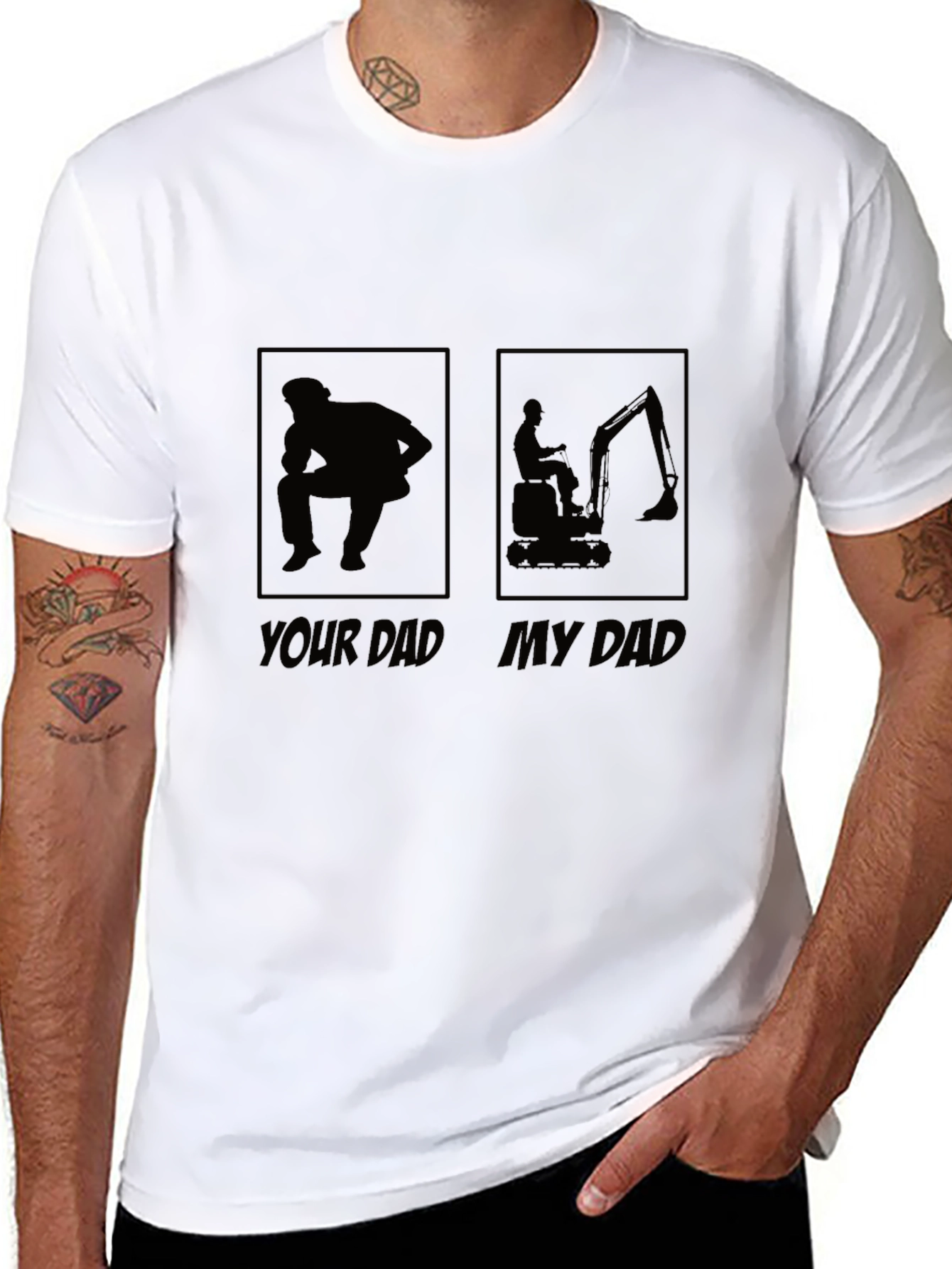 Your Dad My Dad T-Shirt - Black Novelty Tee