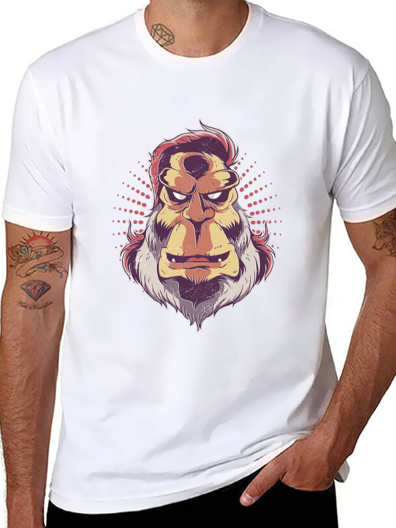 Retro Bigfoot Graphic Tee - Mens Black T-Shirt