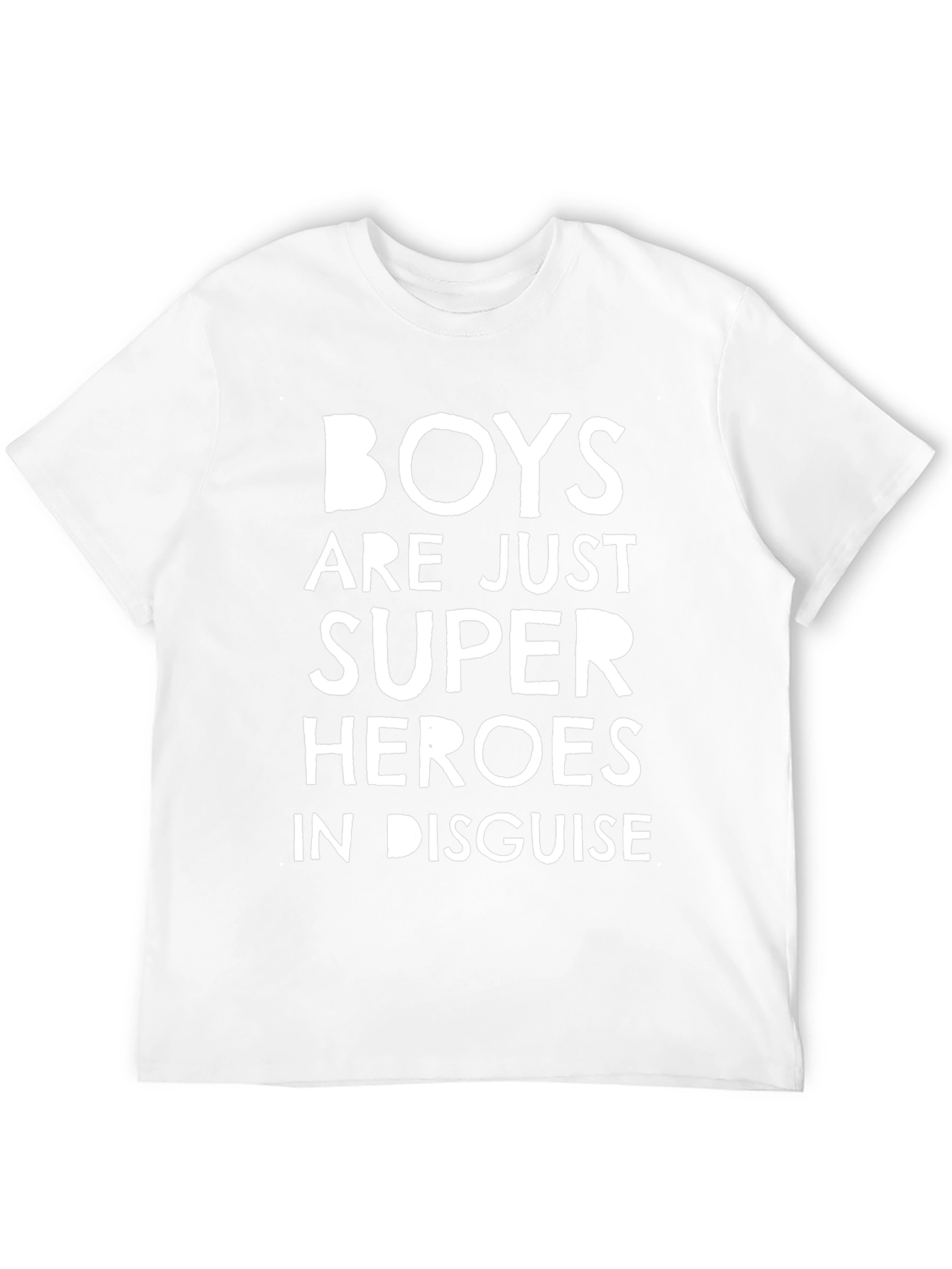 Boys are Super Heroes T-Shirt - Black Graphic Tee