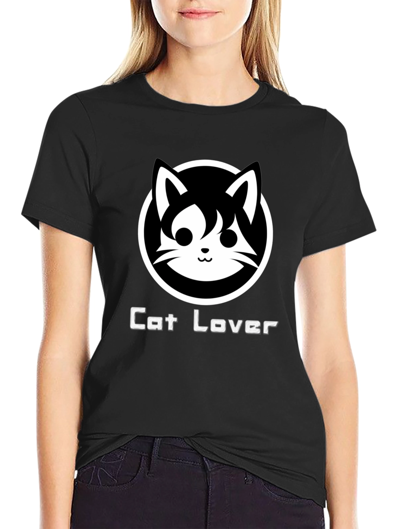 Cat Lover Black T-Shirt - Cute Graphic Tee