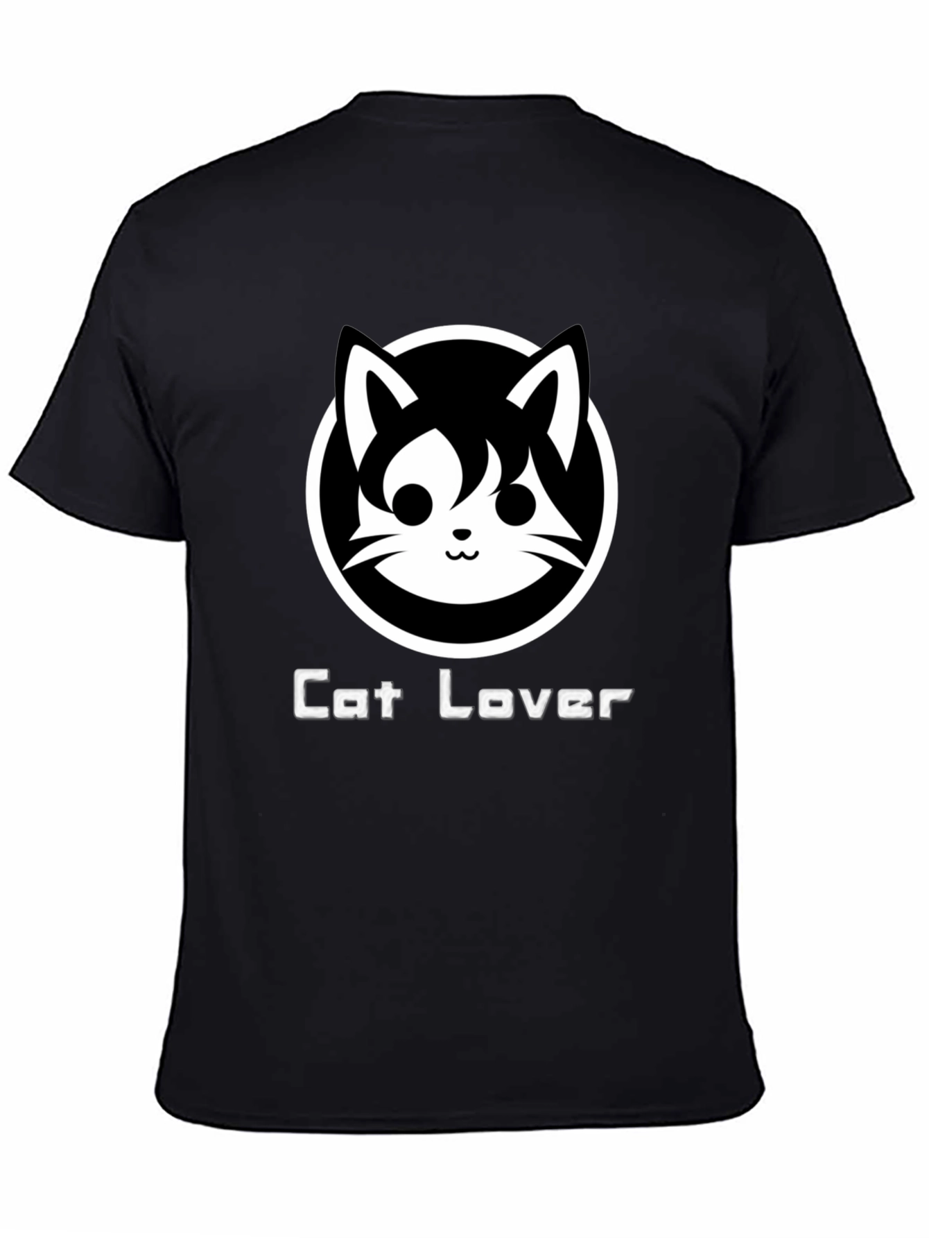 Cat Lover Black T-Shirt - Cute Graphic Tee