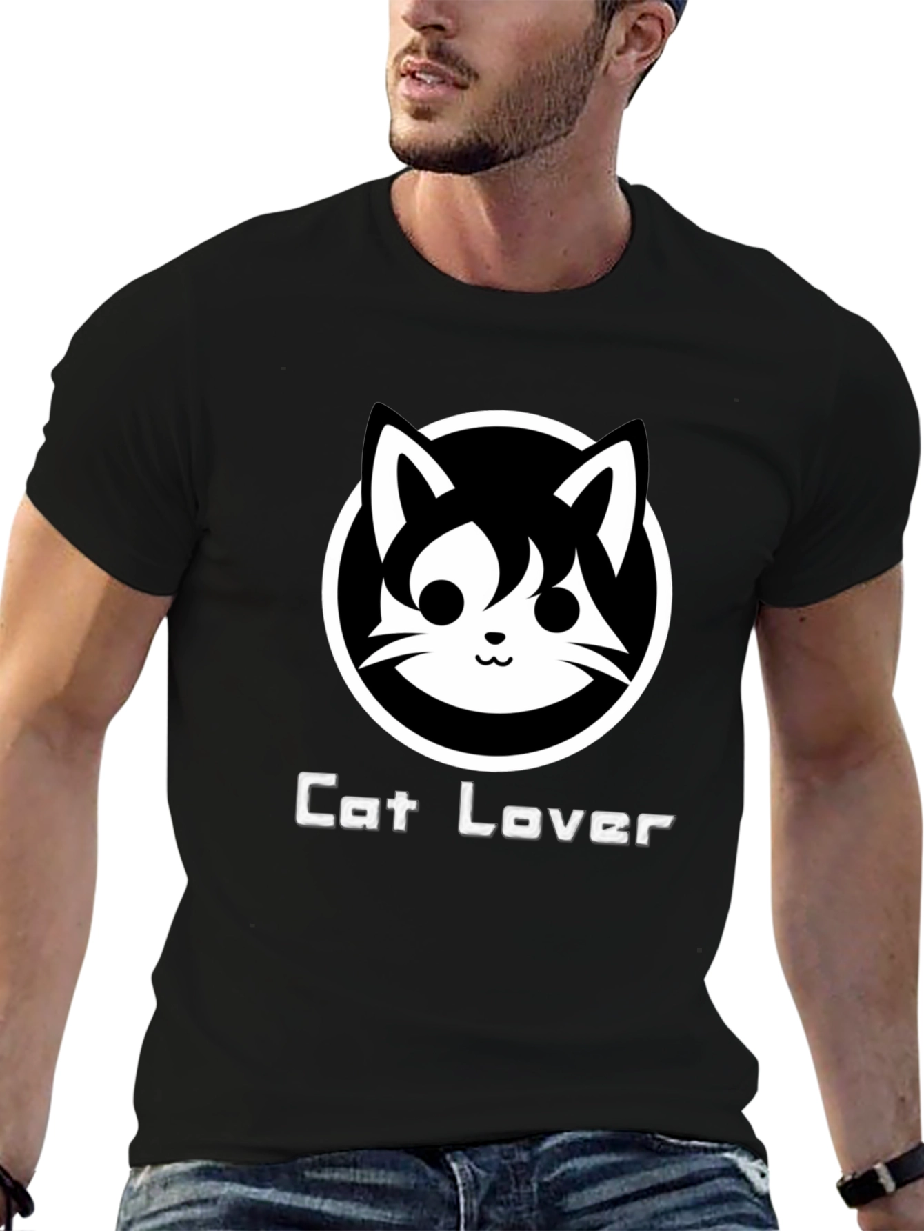 Cat Lover Black T-Shirt - Cute Graphic Tee