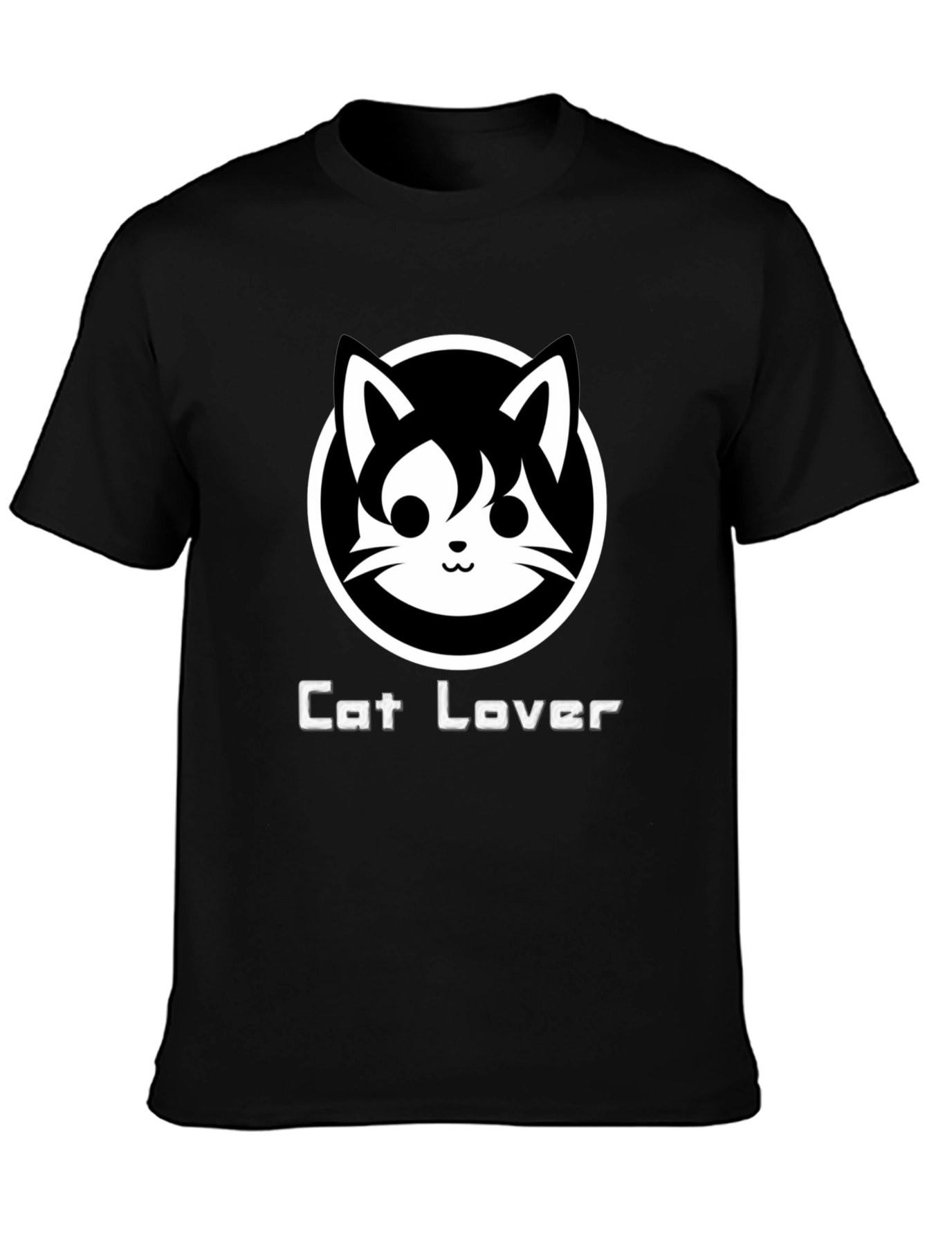 Cat Lover Black T-Shirt - Cute Graphic Tee