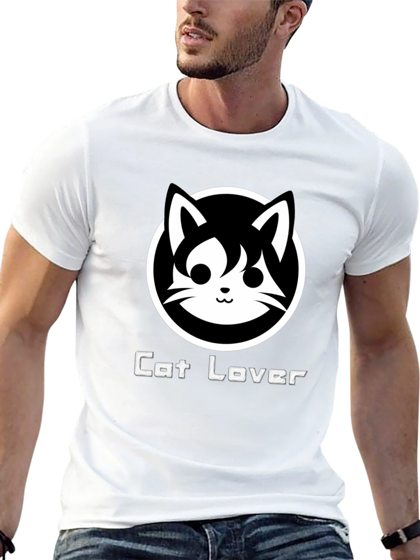 Cat Lover Black T-Shirt - Cute Graphic Tee