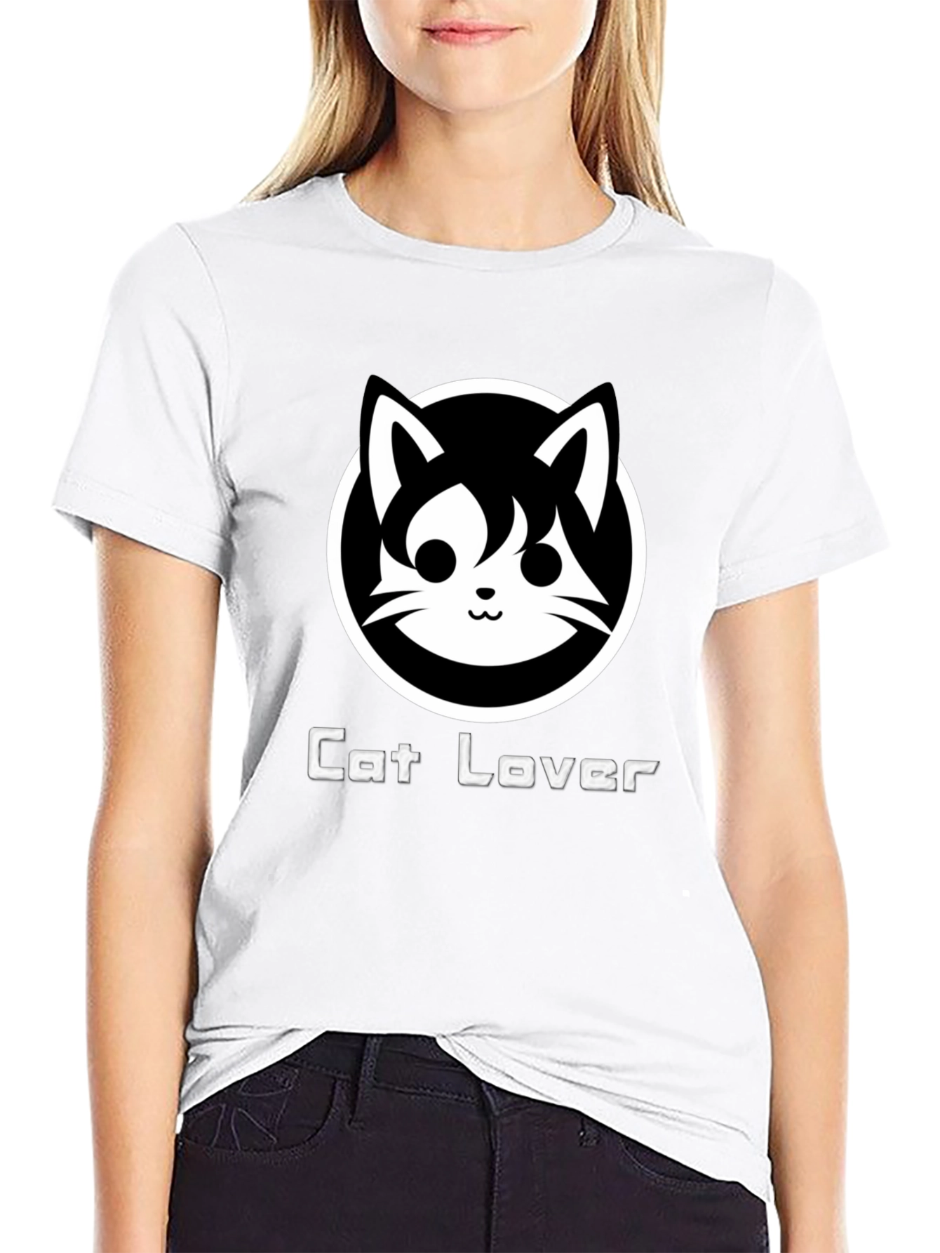 Cat Lover Black T-Shirt - Cute Graphic Tee