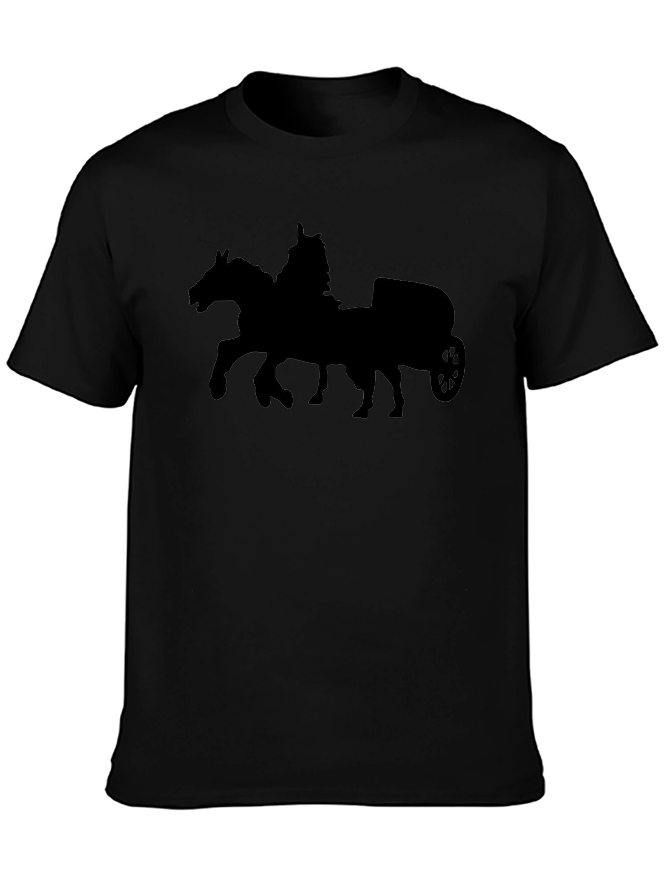 Chariot T-Shirt - Black Cotton Tee