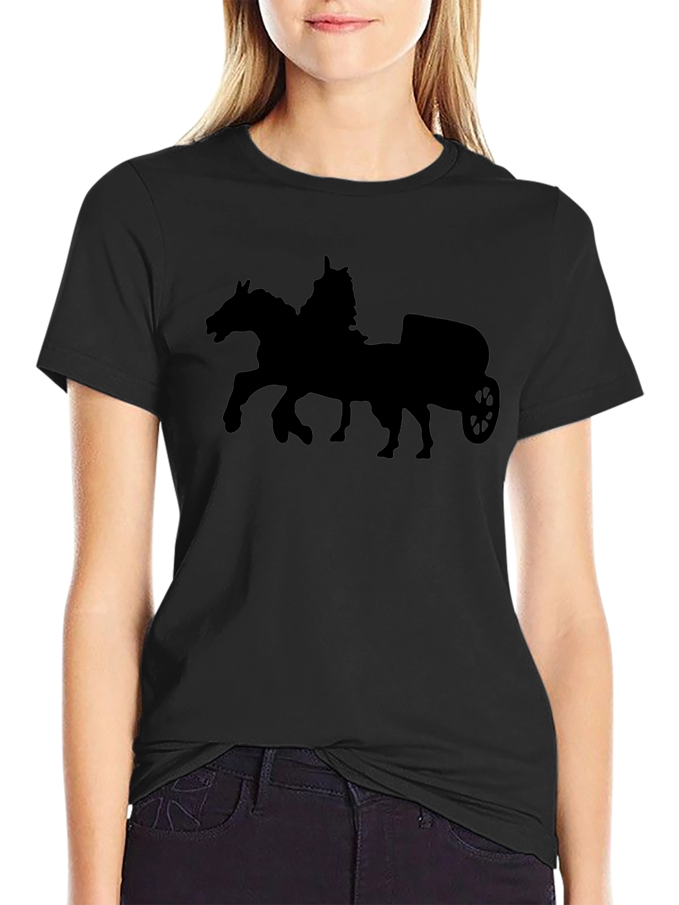 Chariot T-Shirt - Black Cotton Tee