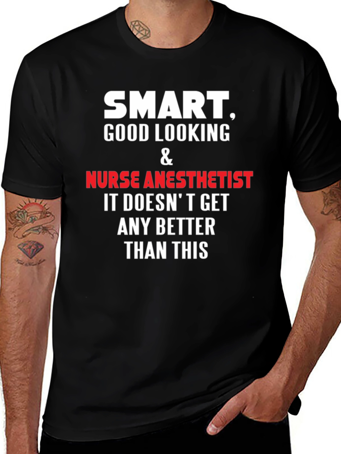 Smart Nurse Anesthetist T-Shirt - Funny Profession Tee