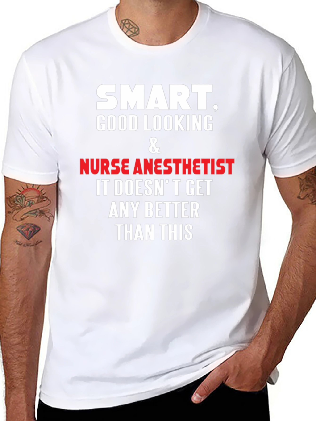 Smart Nurse Anesthetist T-Shirt - Funny Profession Tee