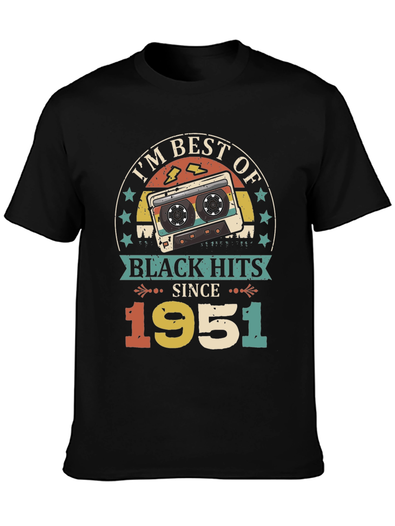 Best of Black Hits Since 1951 Retro Cassette T-Shirt
