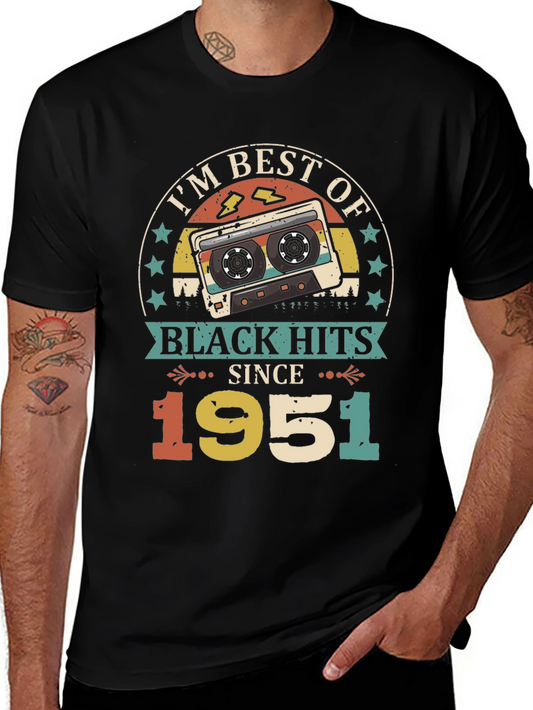 Best of Black Hits Since 1951 Retro Cassette T-Shirt