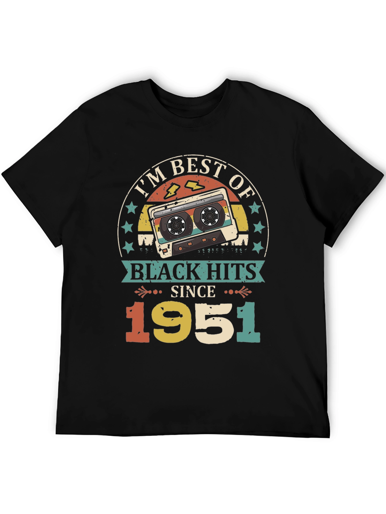 Best of Black Hits Since 1951 Retro Cassette T-Shirt