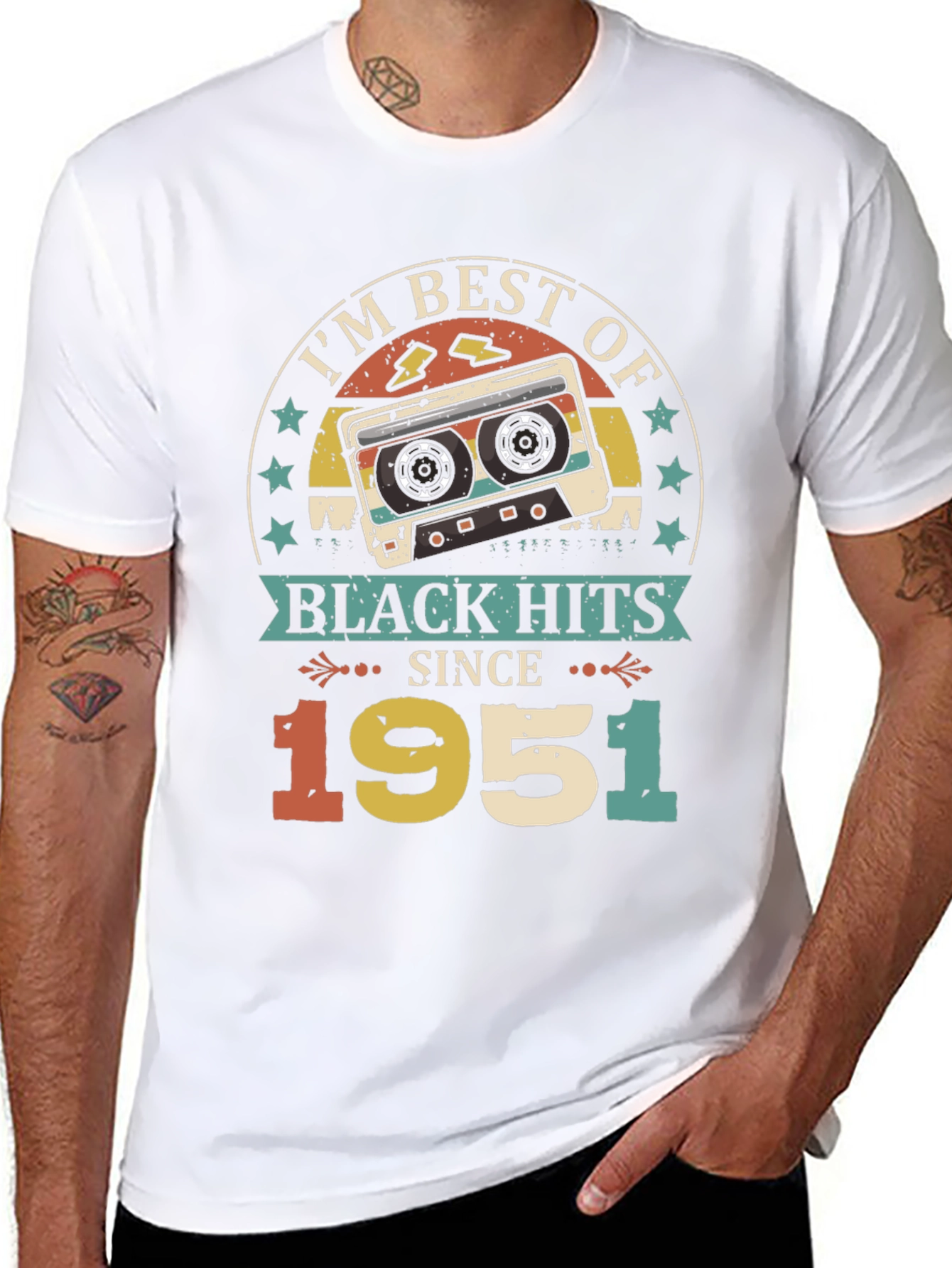 Best of Black Hits Since 1951 Retro Cassette T-Shirt