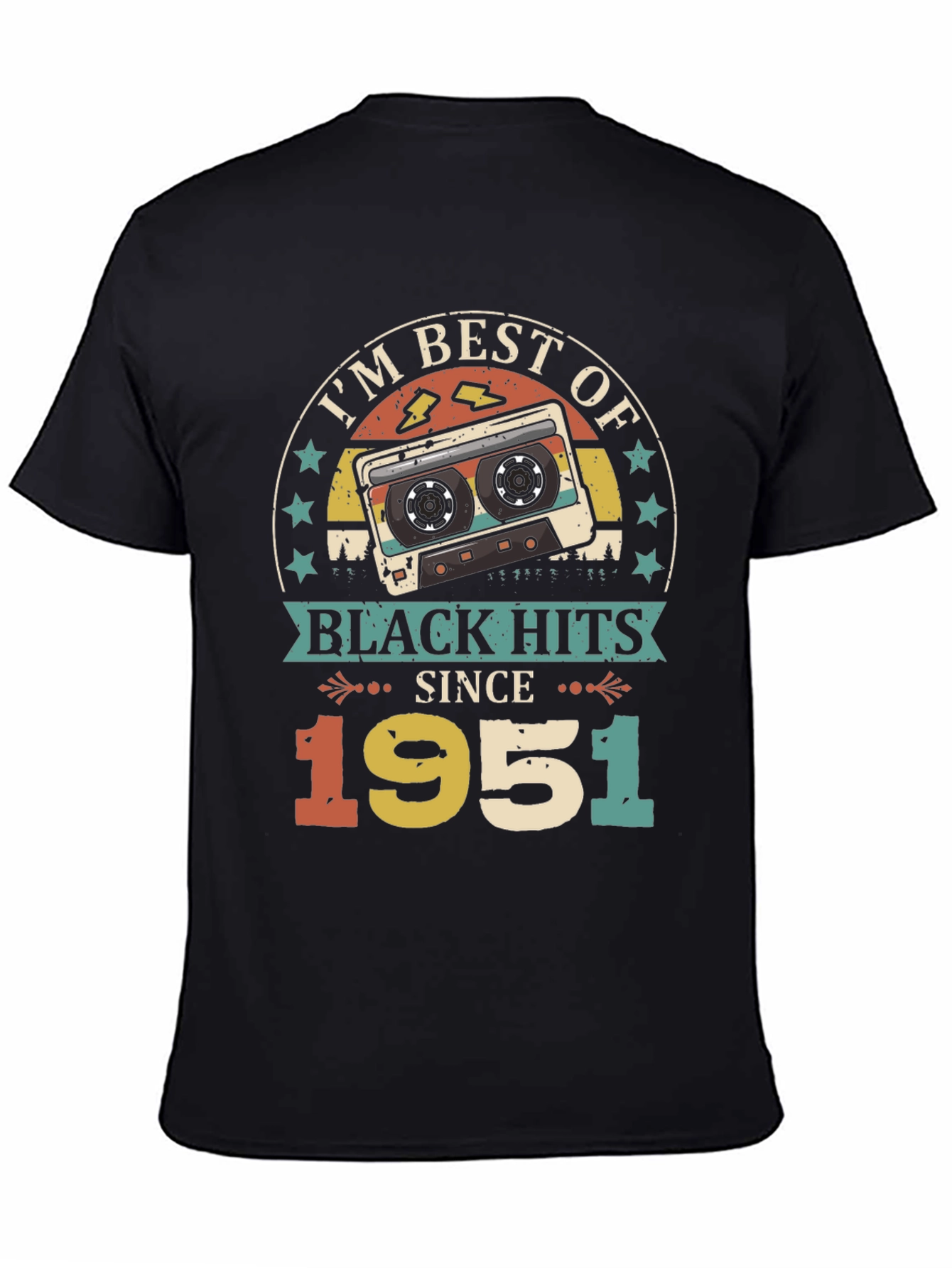 Best of Black Hits Since 1951 Retro Cassette T-Shirt