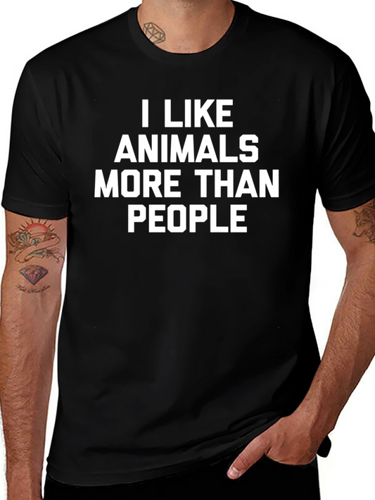 I Like Animals More Than People T-Shirt