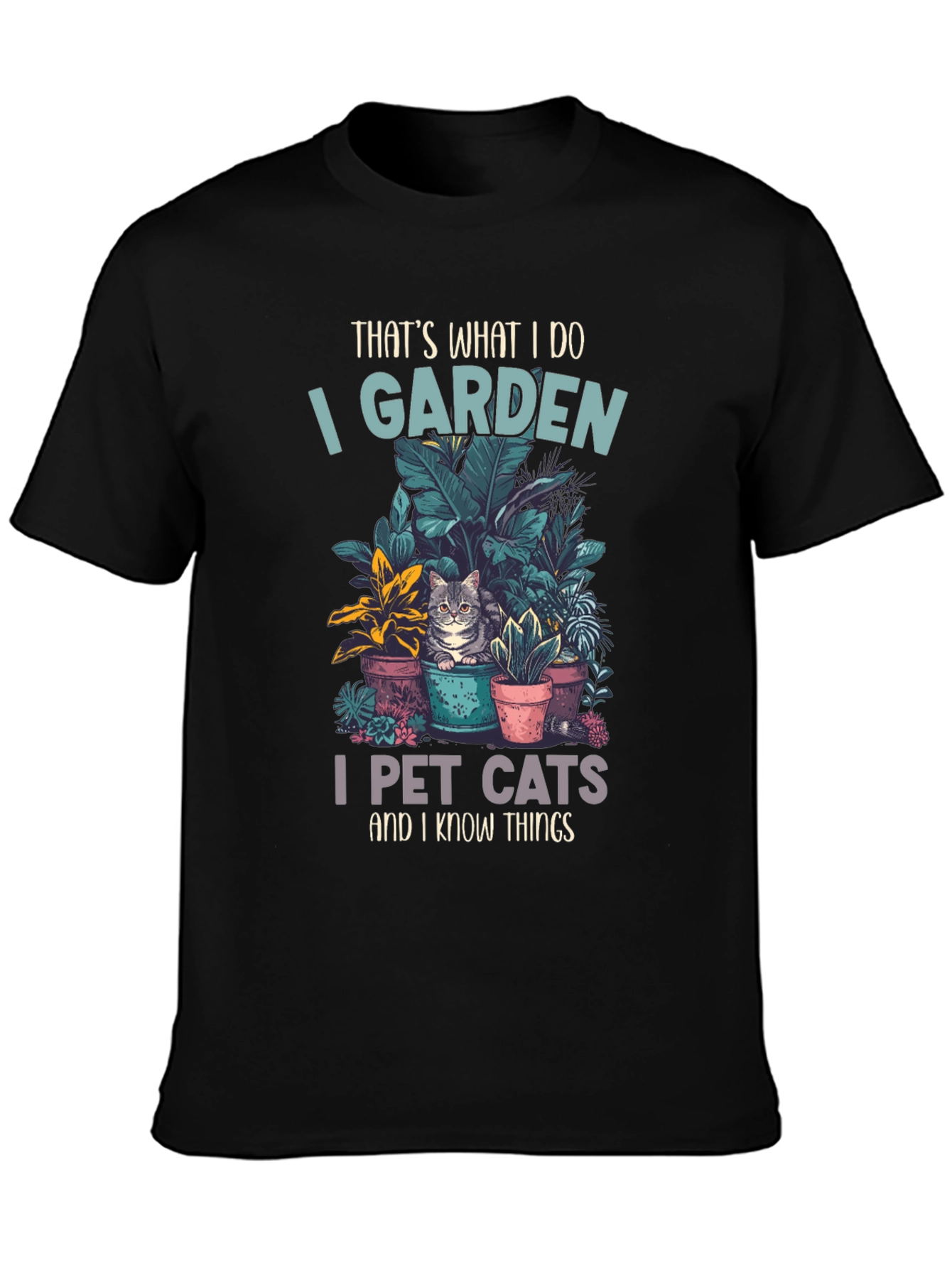 Gardening and Cat Lover T-Shirt