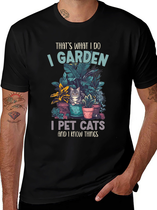 Gardening and Cat Lover T-Shirt