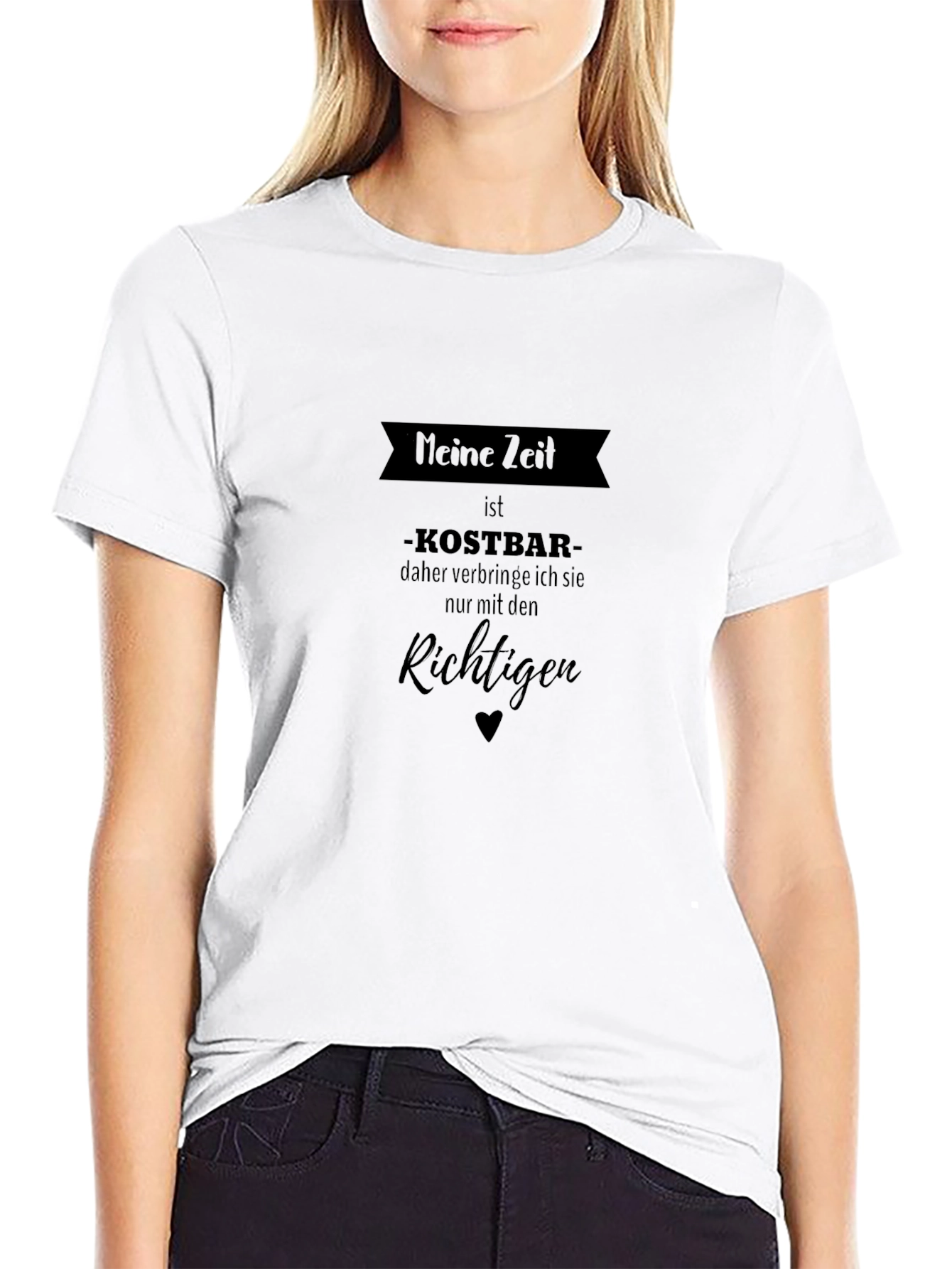 Meine Zeit is Kostbar T-Shirt - Mens Black Tee
