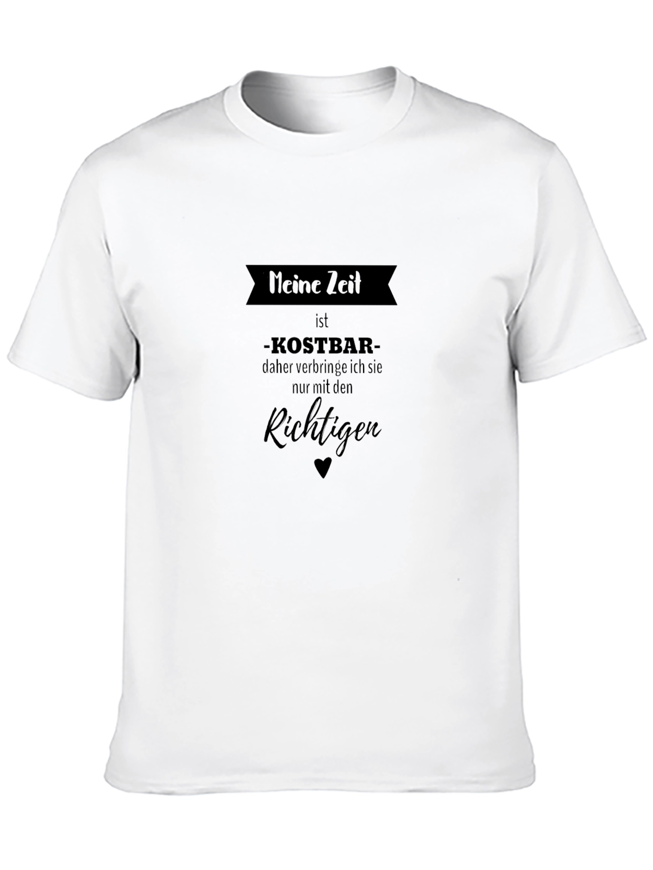 Meine Zeit is Kostbar T-Shirt - Mens Black Tee