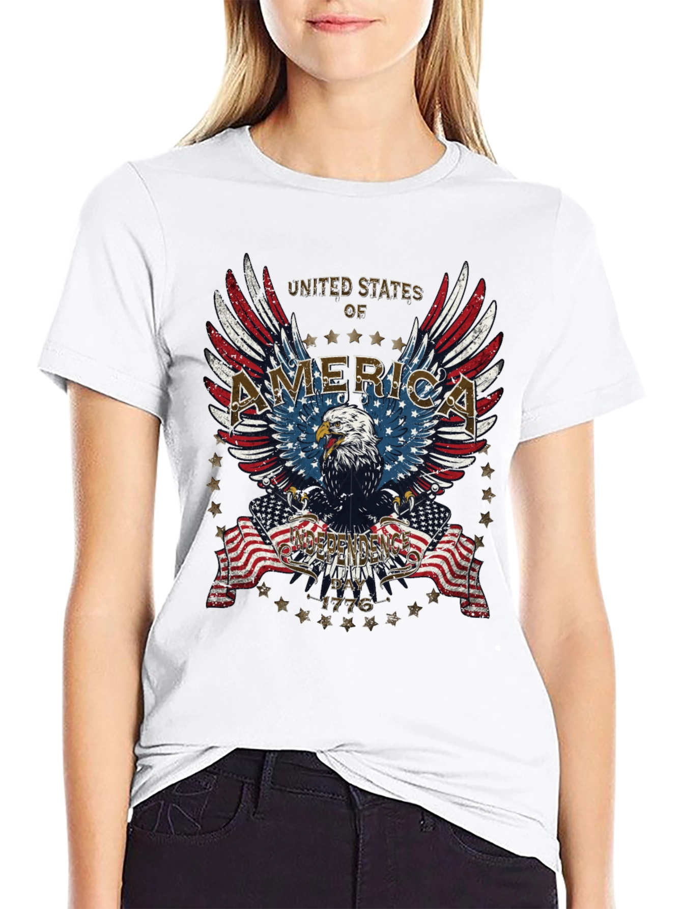 USA Eagle Independence Day T-Shirt