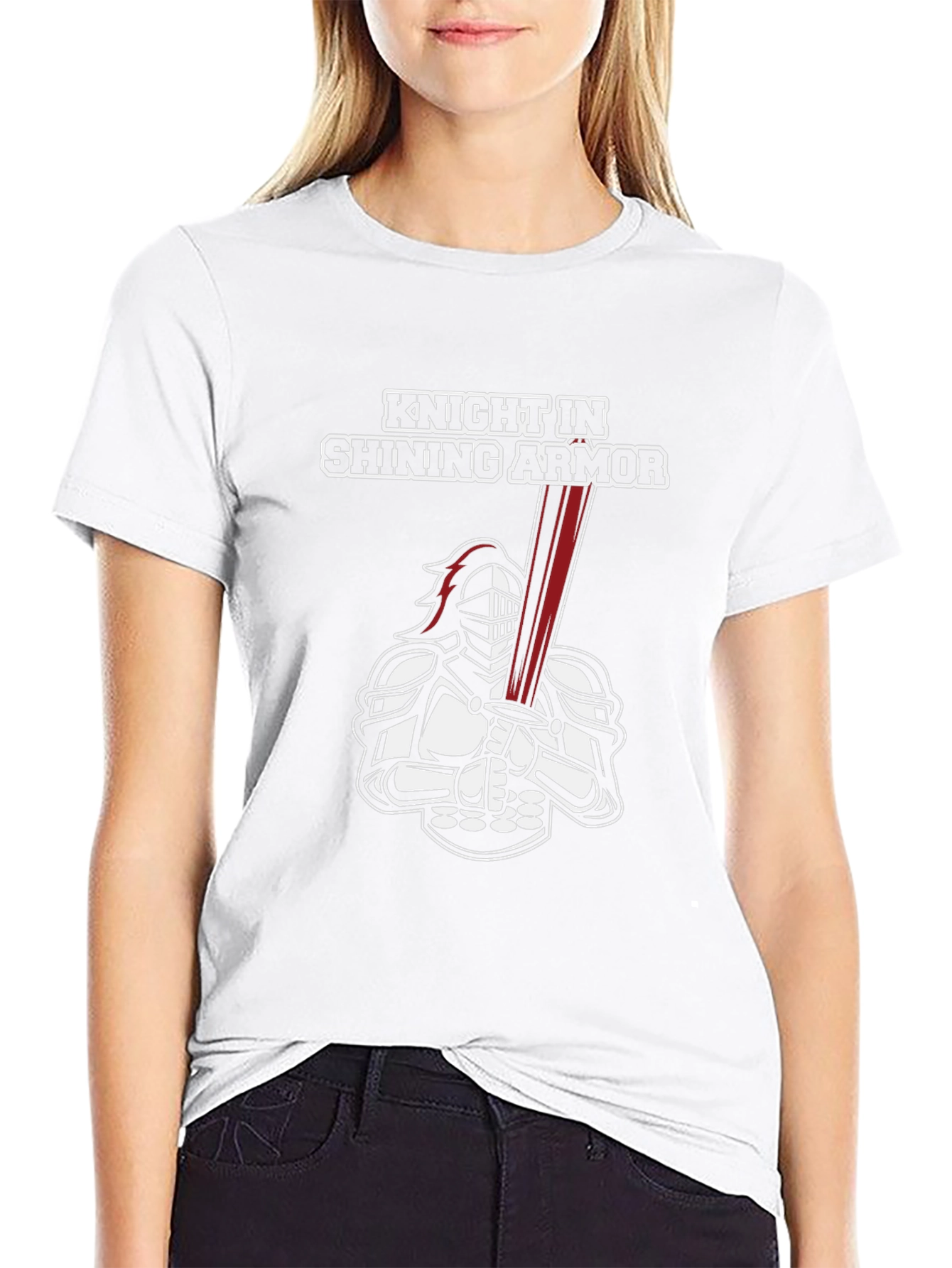 Knight in Shining Armor Graphic Tee - Black